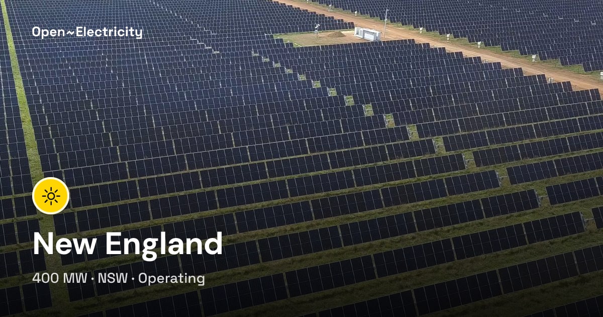 New England | Open Electricity